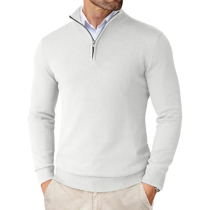 Classic Fit Men's Soft Zip Sweater