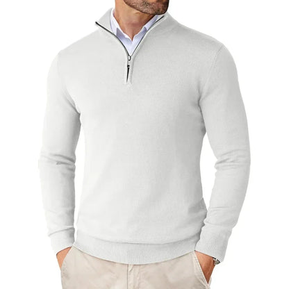 Classic Fit Men's Soft Zip Sweater