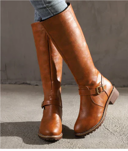 Tall Leather Riding Boots for Women