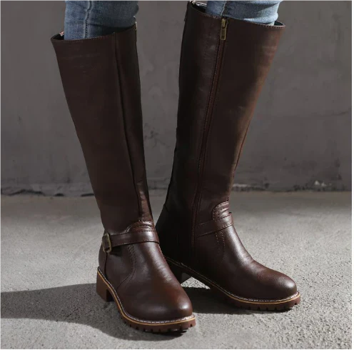 Tall Leather Riding Boots for Women