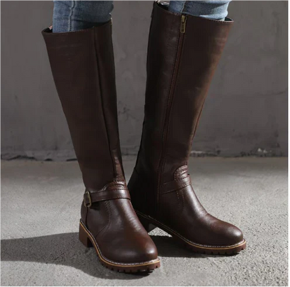 Tall Leather Riding Boots for Women