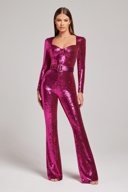 Glittering Sequin Women's Jumpsuit