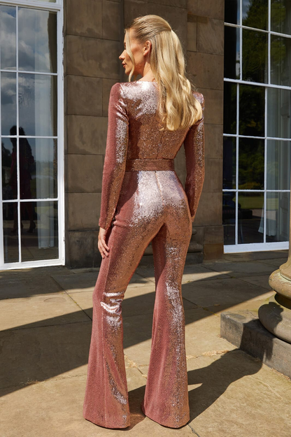 Glittering Sequin Women's Jumpsuit