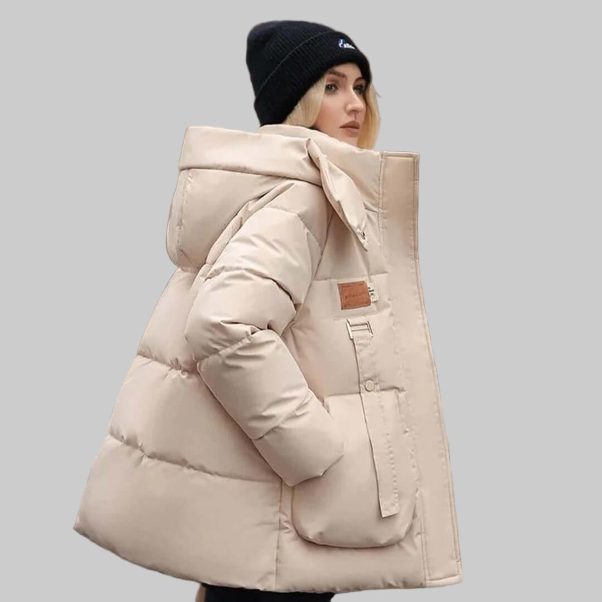 Ladies Warm Padded Hoodie Coat - Olytrend