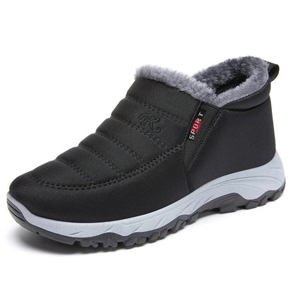 Warm Insulated Snow Boots for Women - Comfortable Slip On