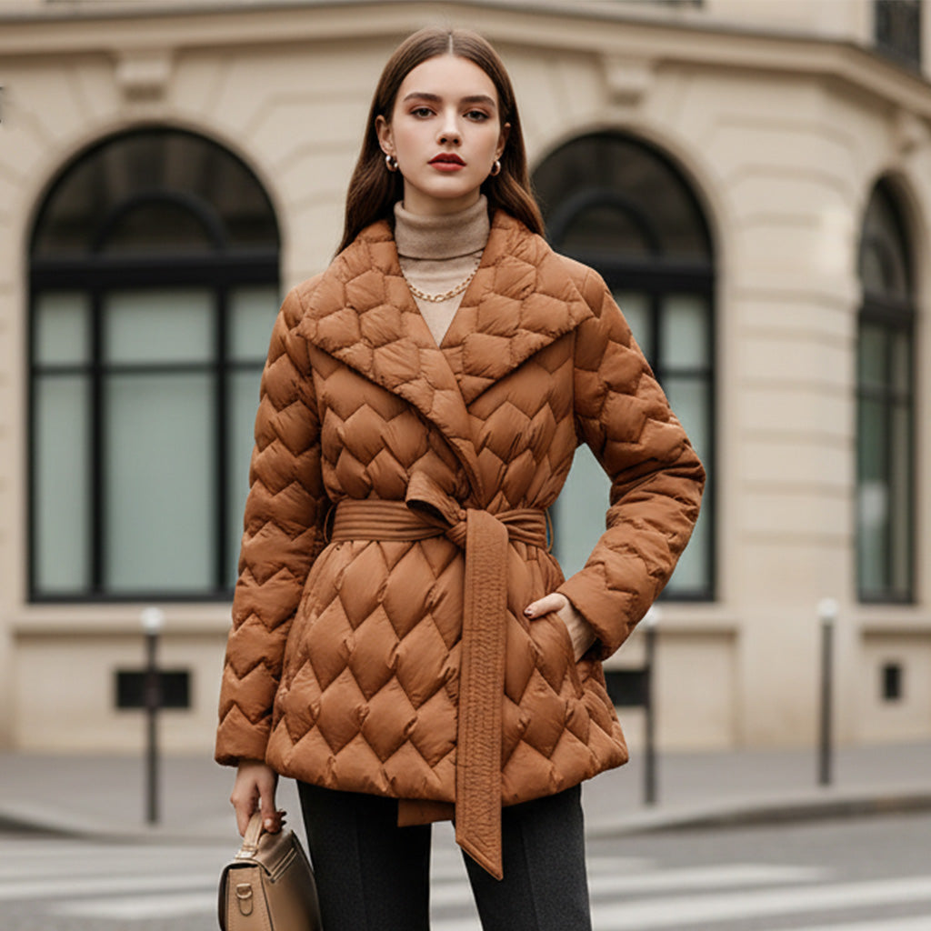Classic Fit Quilted Winter Coat - Nocini