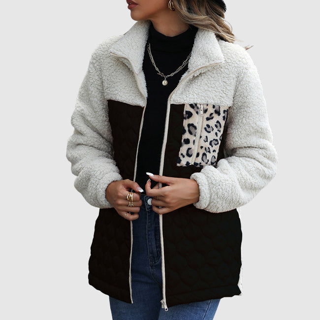 Cozy Quilted Padded Fur Lined Jacket