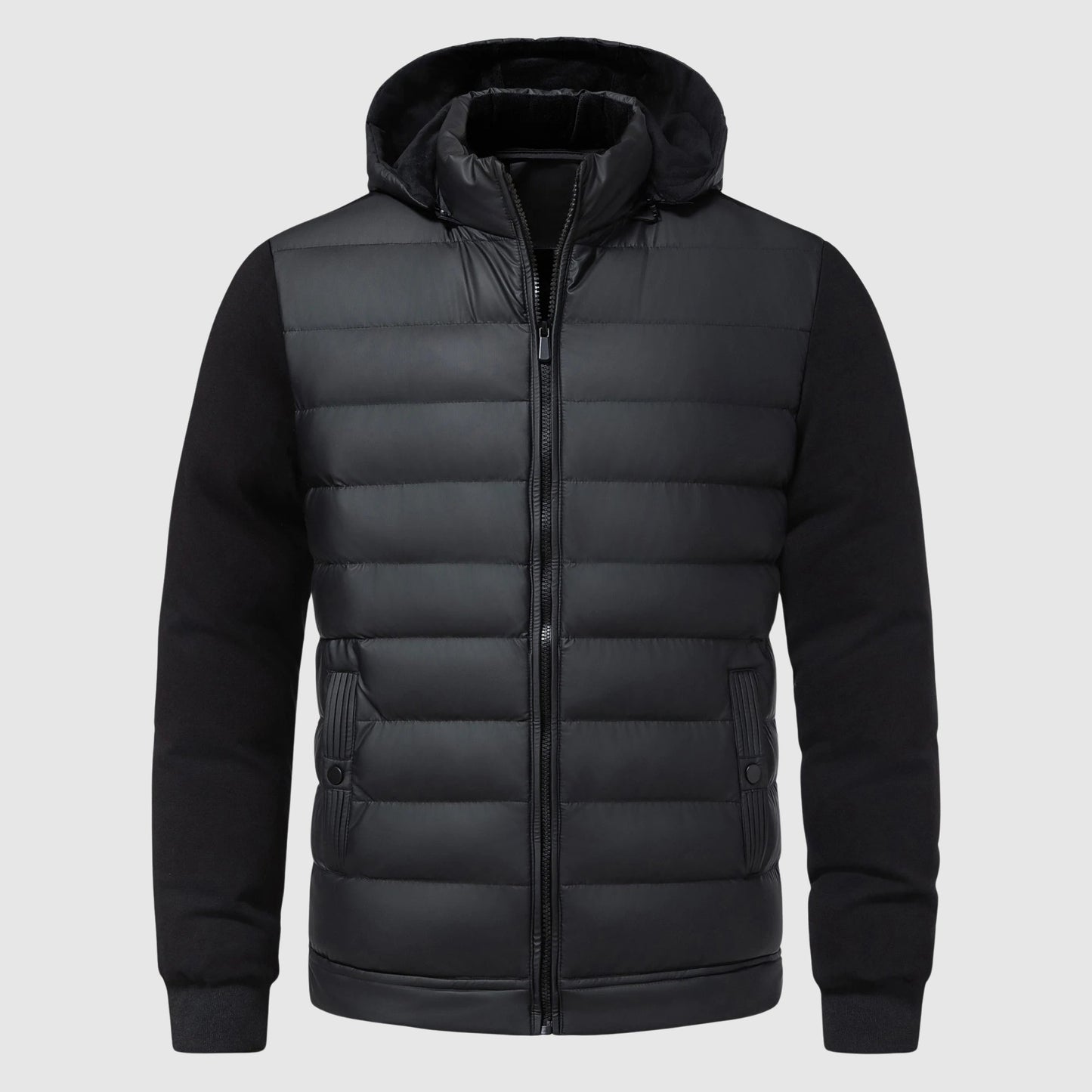 Warm Padded Hoodie Zipper Jacket