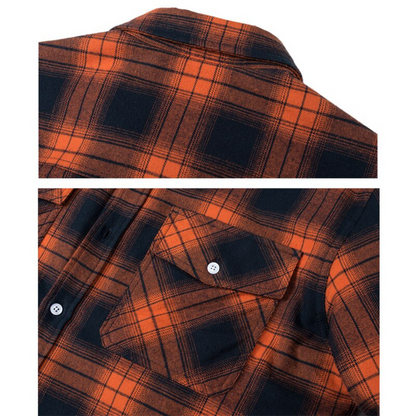 Warm Plaid Flannel Sherpa Jacket for Men