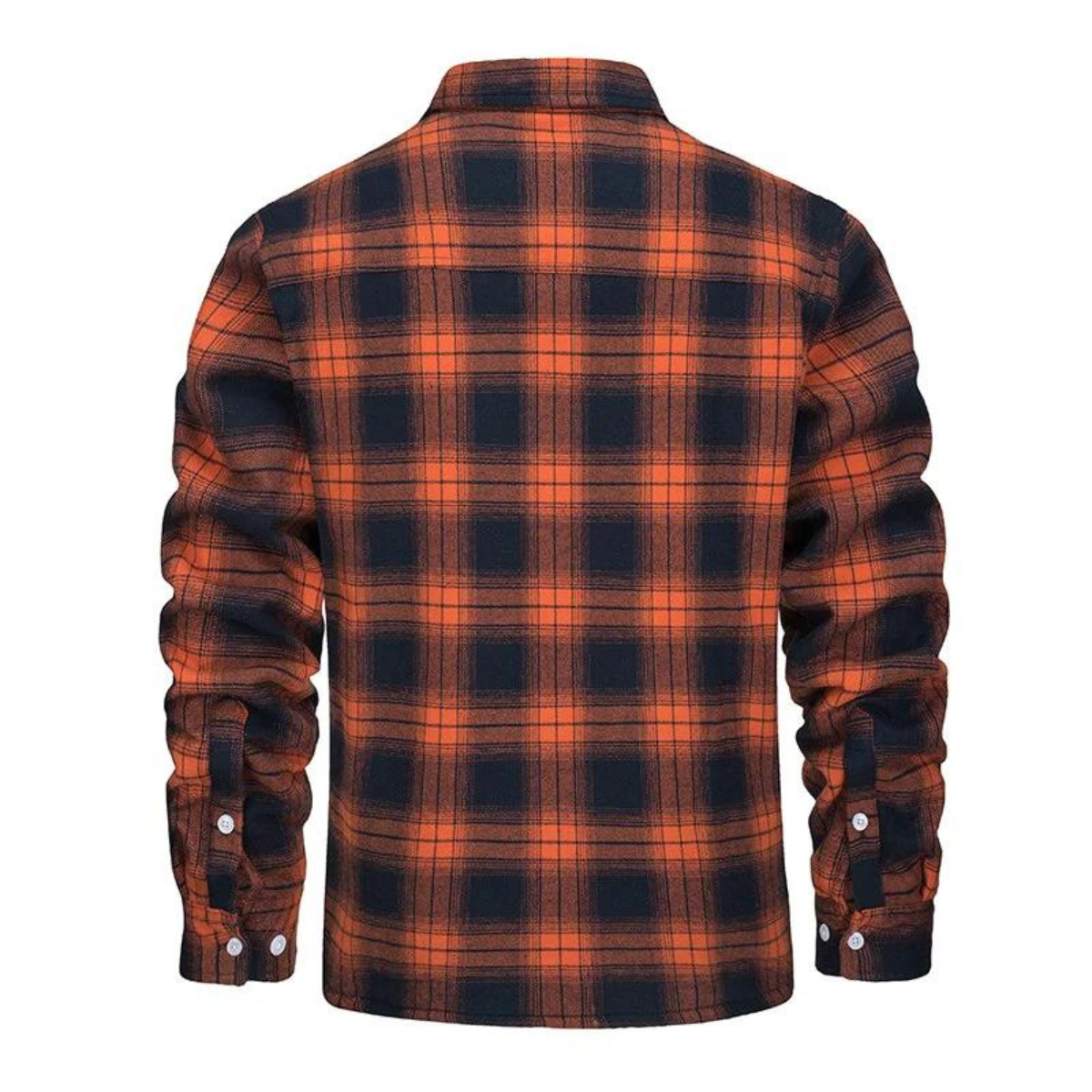 Warm Plaid Flannel Sherpa Jacket for Men