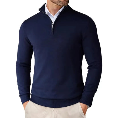 Classic Fit Men's Soft Zip Sweater