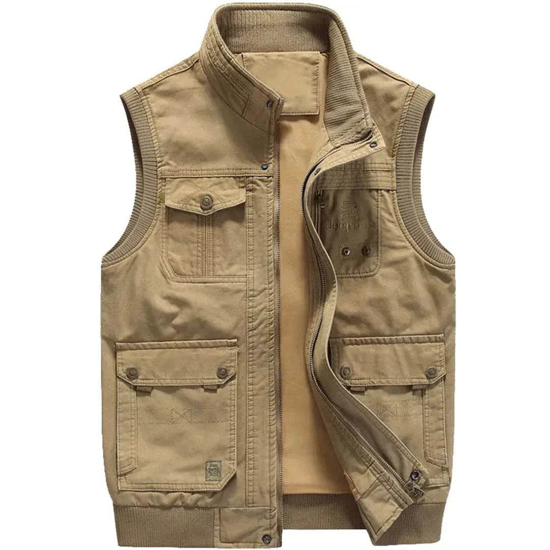Practical Mens Vest with Extra Storage Pockets - Olytrend