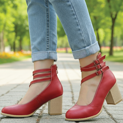 Low Block Heel Ankle Boots