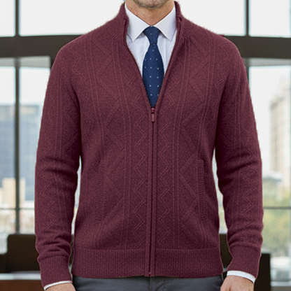 Professional Men's Cardigan Sweater