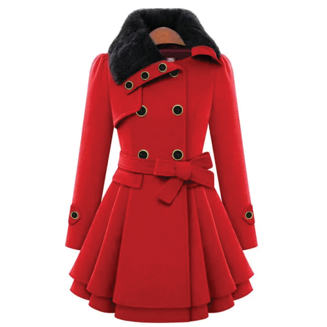 Classic Women's Wool Overcoat - Nocini