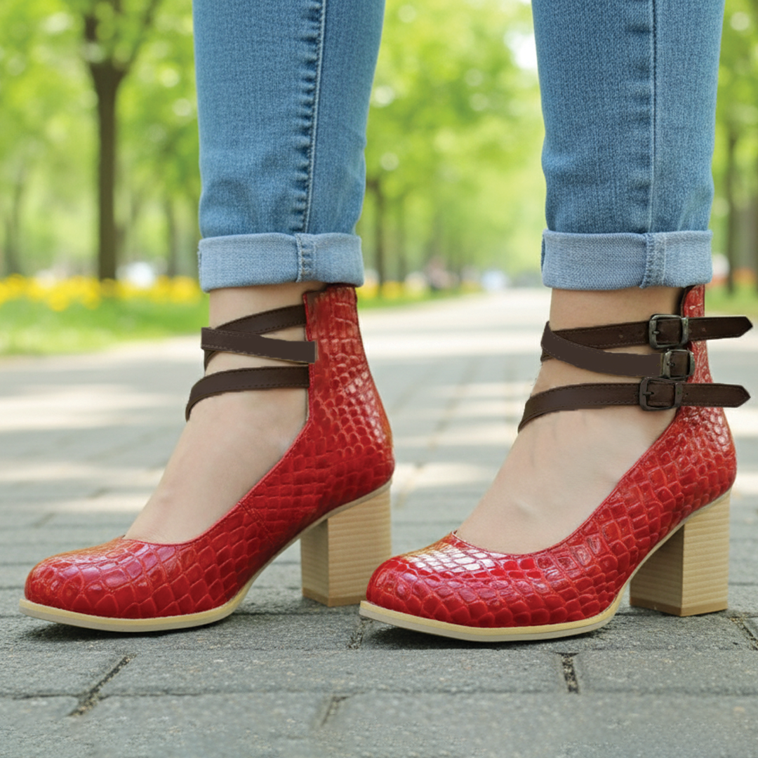 Low Block Heel Ankle Boots