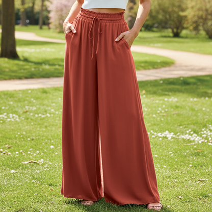 Comfortable Floral Loose Fit Trousers
