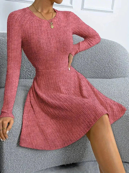 Classic Fit Women's Long Sleeve Knit Dress
