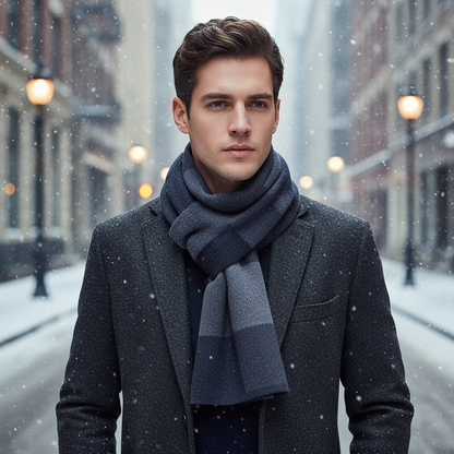 Warm Woolen Mens Winter Scarf - Pexav