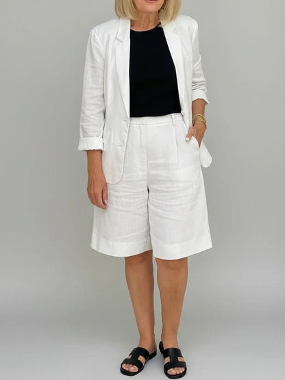 Comfortable Classic Jacket Set for Ladies - Olytrend