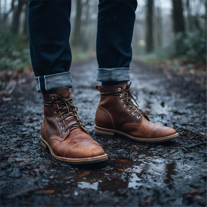 Classic Men's Leather Dress Shoes - Pexav