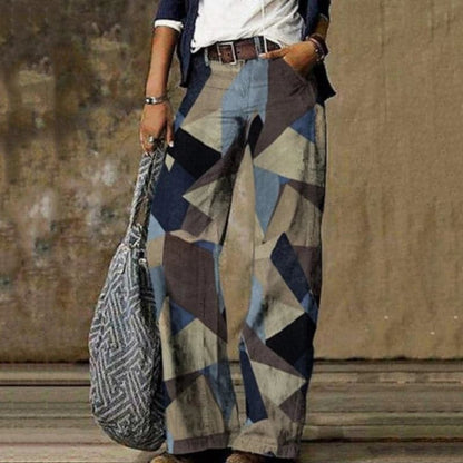 Comfortable Wide Leg Women's Floral Pants