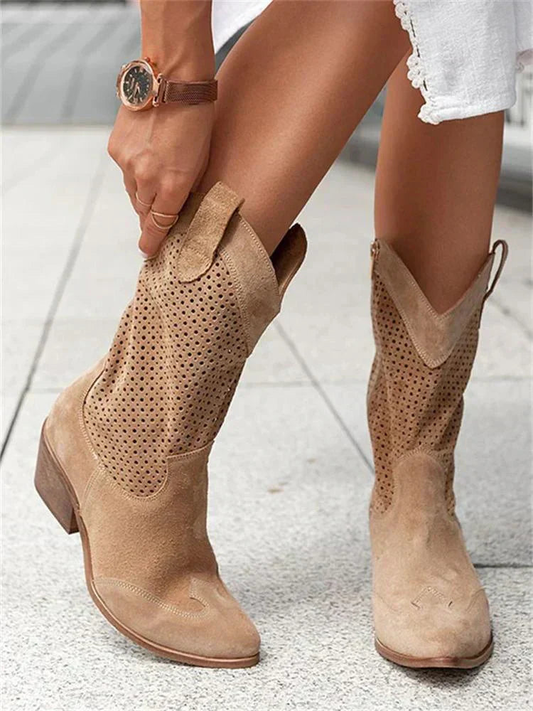 Stylish Cowboy Ankle Boots for Women