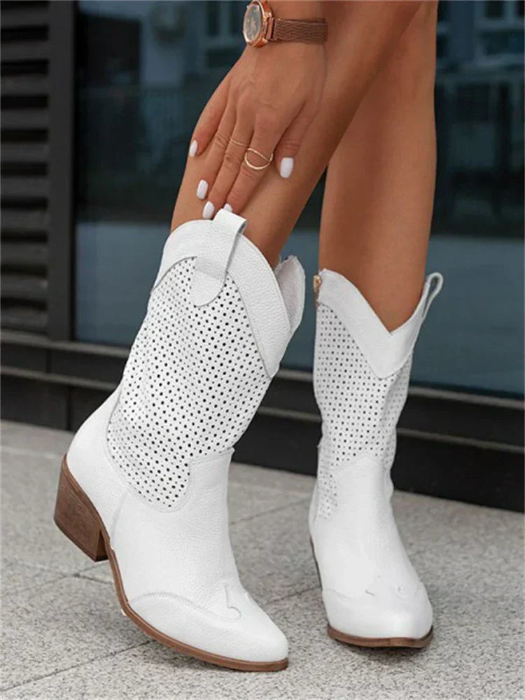 Stylish Cowboy Ankle Boots for Women - Nocini