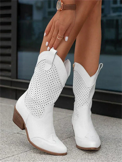Stylish Cowboy Ankle Boots for Women - Nocini