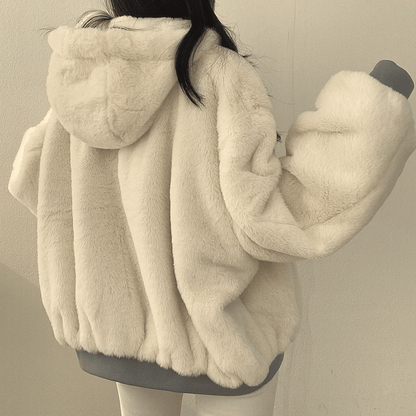 Warm Women's Reversible Hooded Parka Coat