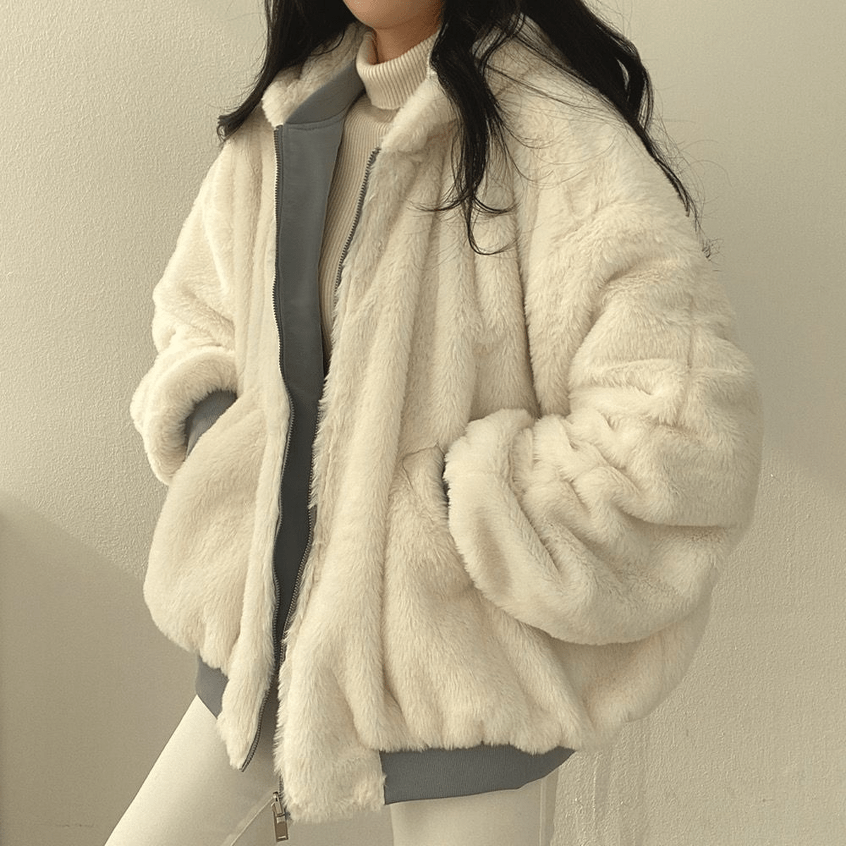 Warm Women's Reversible Hooded Parka Coat