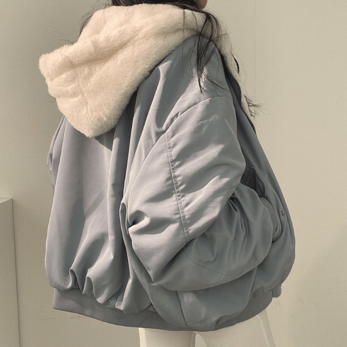 Warm Women's Reversible Hooded Parka Coat