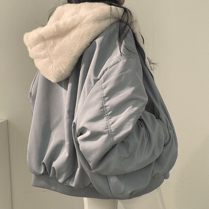 Warm Women's Reversible Hooded Parka Coat