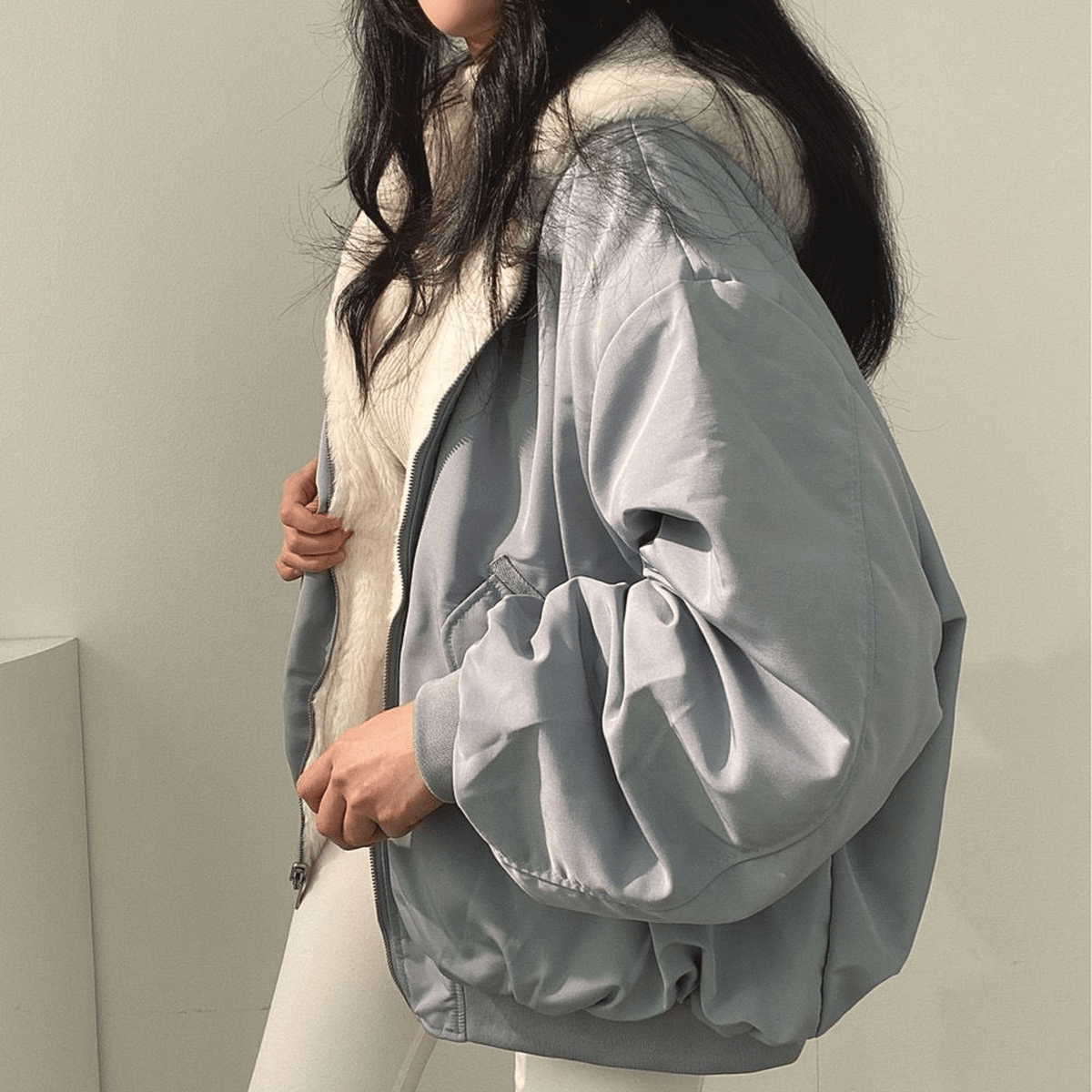 Warm Women's Reversible Hooded Parka Coat