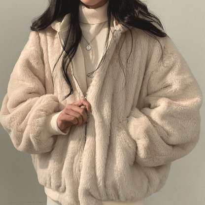 Warm Women's Reversible Hooded Parka Coat