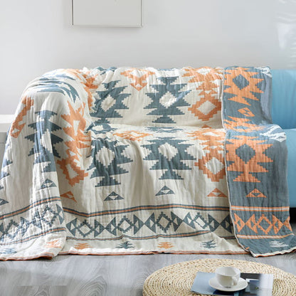 Soft Double Layer Breathable Throw Blanket
