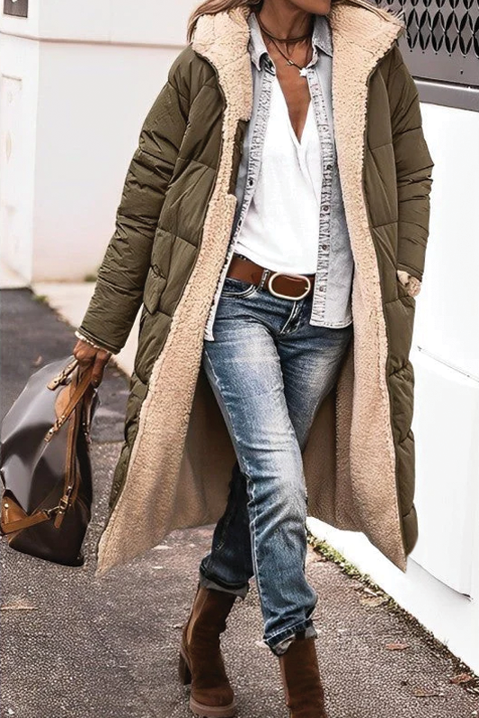 Warm Reversible Padded Winter Coat