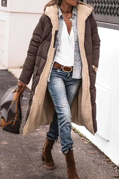 Warm Reversible Padded Winter Coat