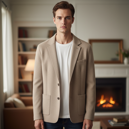 Classic Fold Down Collar Shirt - Pexav