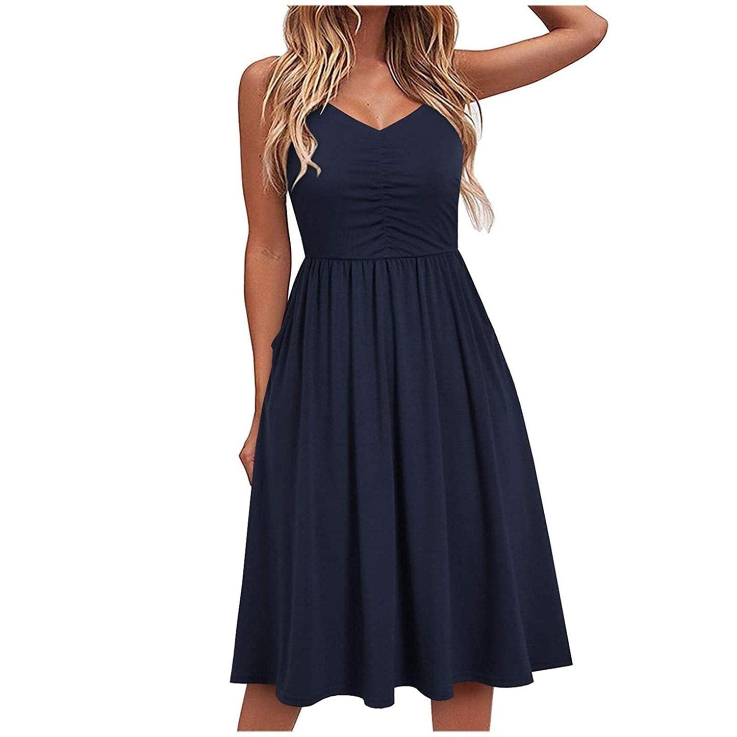 Casual V-Neck Sleeveless Summer Dress