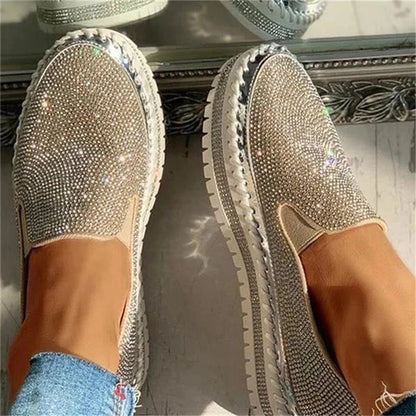 Sparkly Slip-On Loafers for Women - Chic Comfort Shoes - Nocini