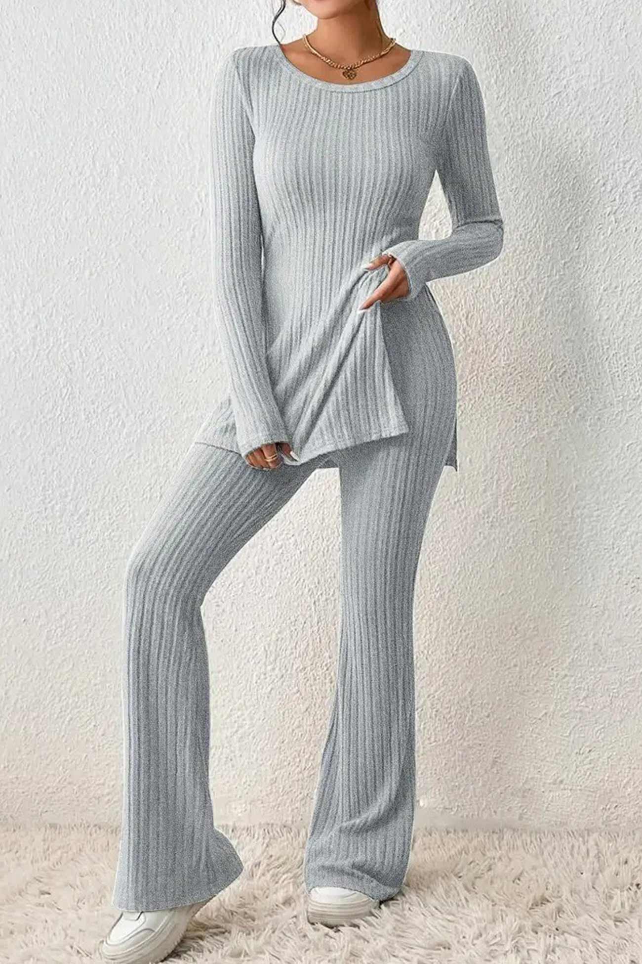 Cozy Women's Knit Top and Legging Set
