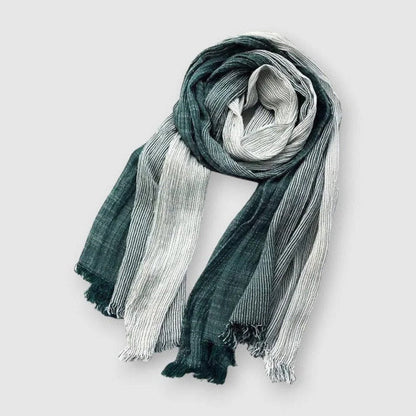 Soft Fringed Striped Fashion Scarf