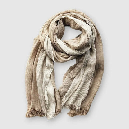 Soft Fringed Striped Fashion Scarf