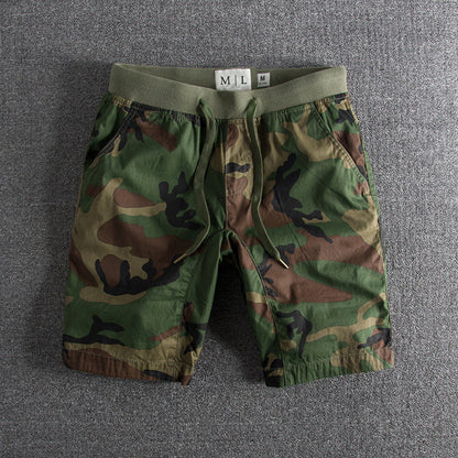 Comfortable Casual Cotton Shorts with Elastic Waist