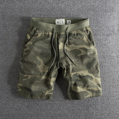 Comfortable Casual Cotton Shorts with Elastic Waist - Nocini
