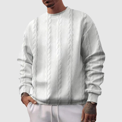 Comfy Mens Wool Cable Knit Sweater