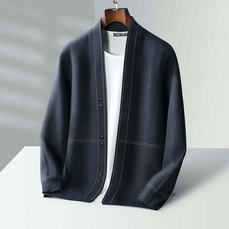 Cozy Wool Mix Sweater Cardigan