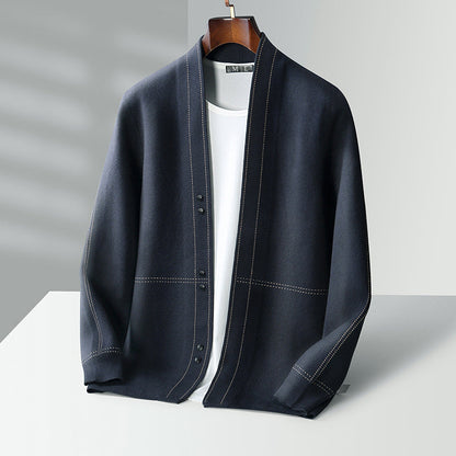 Cozy Wool Mix Sweater Cardigan