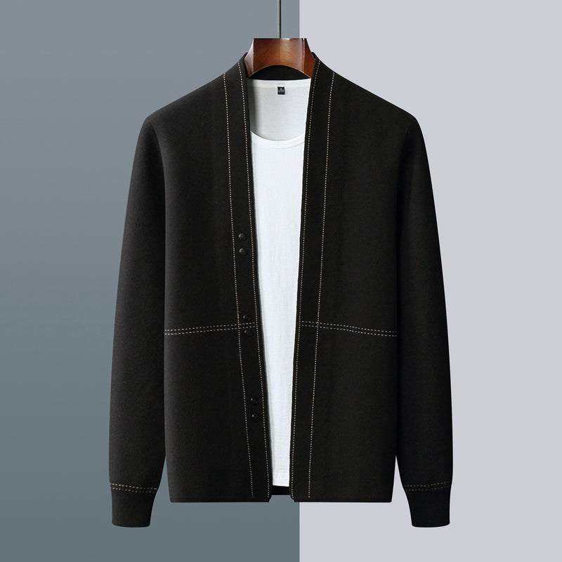 Cozy Wool Mix Sweater Cardigan